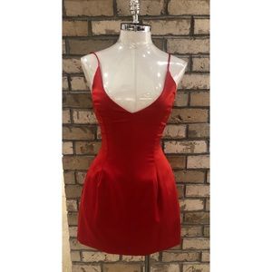 Selena Gomez look alike Red Mini Dress